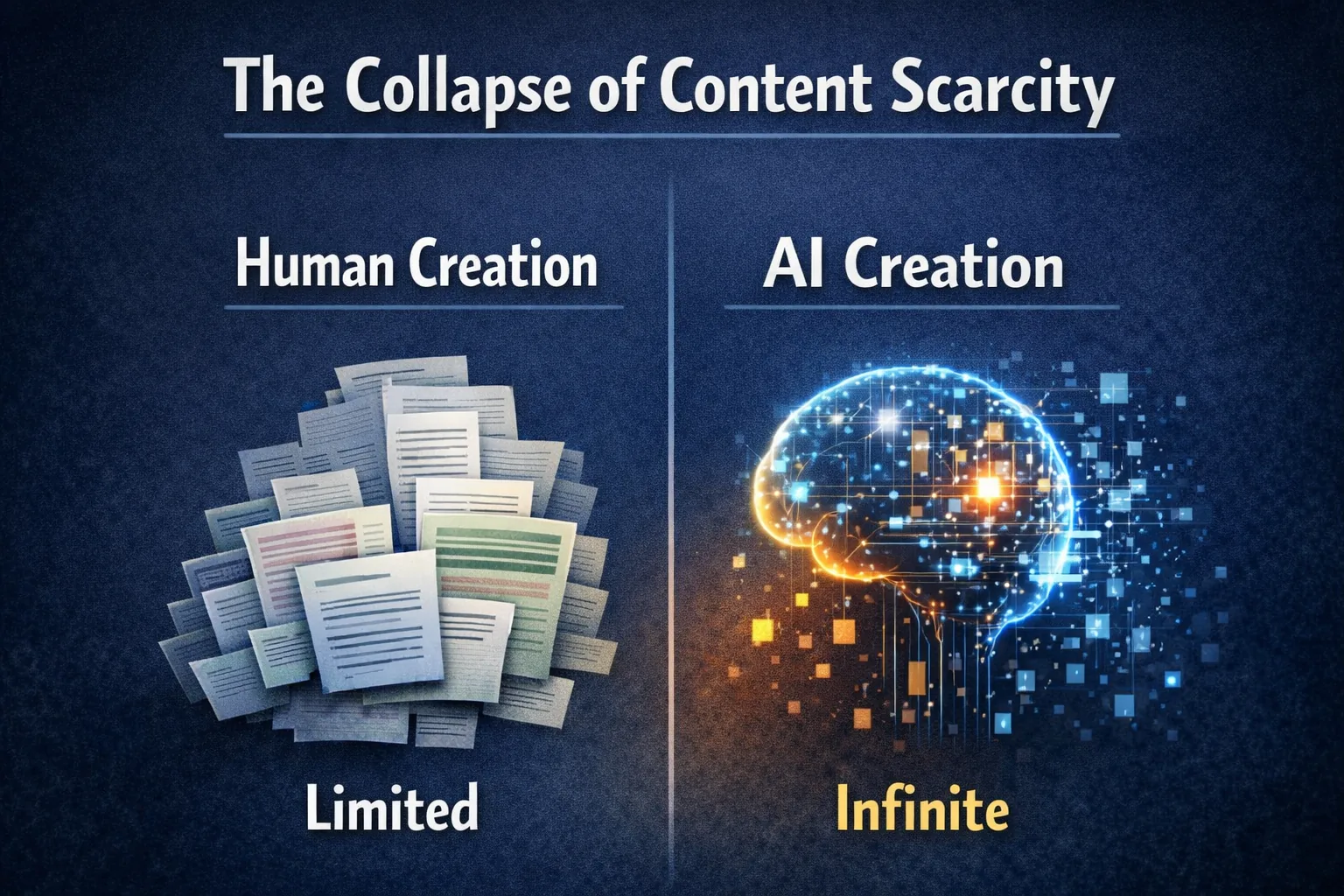When Content Stops Being Scarce, What Becomes Most Expensive?
